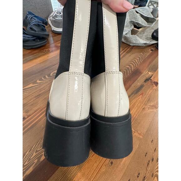 Open Edit Waterproof Platform Combat Boots Size 6.5 - Picture 3 of 8